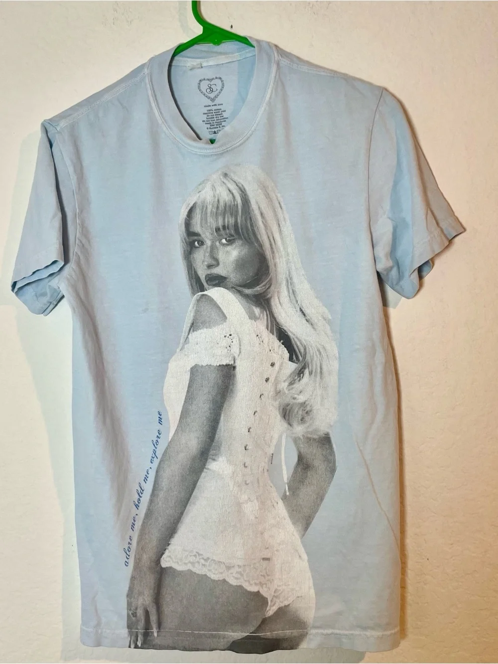 Official Taylor Swift Eras Tour T-Shirt Lot 2 Blue Cream S M Tour Merch